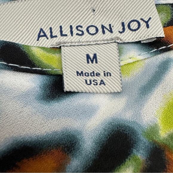 Evereve Allison Joy Mia Multicolor‎ Leopard Sleeveless V Neck Cami Tank Top Sz M - Picture 7 of 10